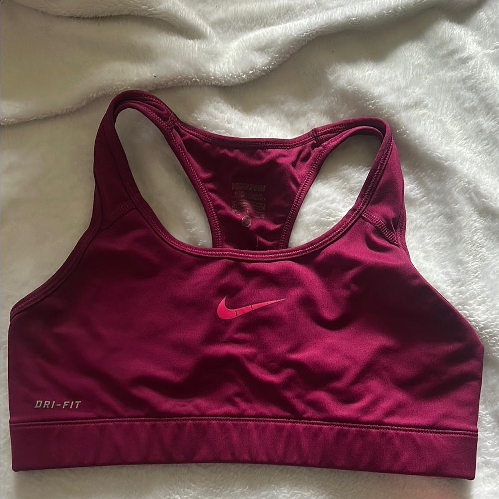 Nike Women's Dri-FIT Sports Bra - Maroon